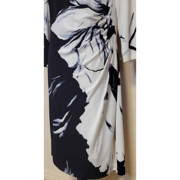 Lauren, Ralph Lauren 3/4 Sleeve Floral Midi Dress - Picture 6 of 6